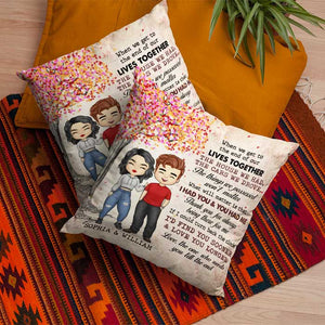 I Had You And You Had Me - Gift For Couples, Personalized Pillow (Insert Included).