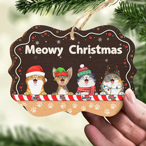 Believe In Santa Paws - Dog & Cat Personalized Custom Ornament - Wood Benelux Shaped - Christmas Gift For Pet Owners, Pet Lovers