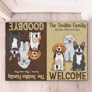 Welcome To Our House - Personalized Decorative Mat - Upload Image, Gift For Pet Lovers, Pet Owners, Pet Gift