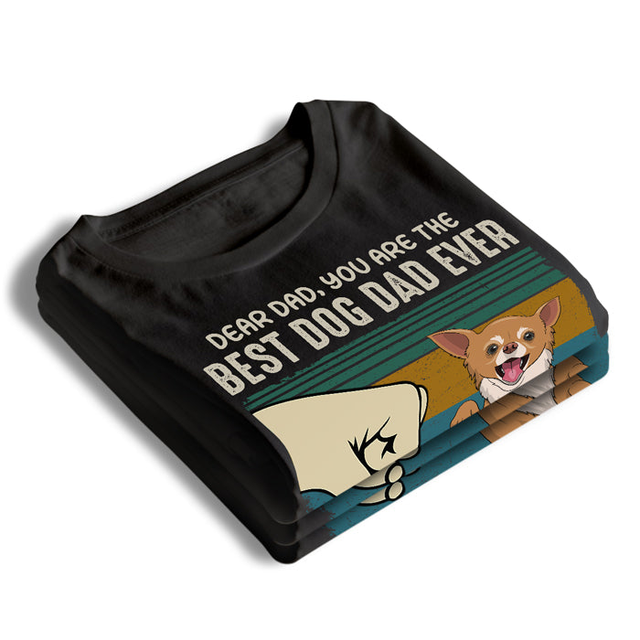 The Best Dog Dad Dog Mom Ever - Dog Personalized Custom Unisex T-shirt, Hoodie, Sweatshirt - Christmas Gift For Pet Owners, Pet Lovers