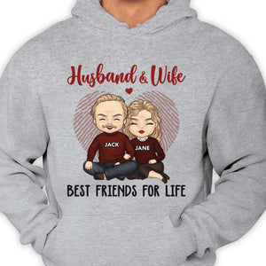 Husband And Wife, Best Friends For Life - Gift For Couples, Husband Wife - Personalized Unisex T-shirt, Hoodie.