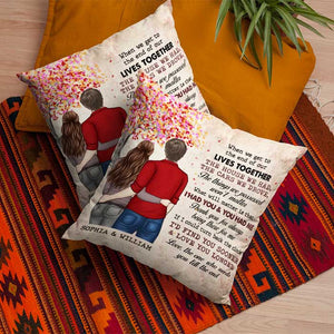 I Wish I'd Find You Sooner And Love You Longer - Gift For Couples, Personalized Pillow (Insert Included).