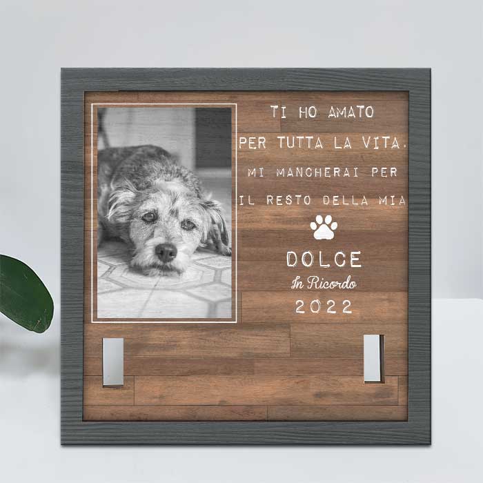 I Migliori Amici Entrano Nelle Nostre Vite E Lasciano Impronte Nei Nostri Cuori - Memorial Personalized Custom Pet Loss Sign, Collar Frame - Upload Image, Sympathy Gift, Gift For Pet Owners, Pet Lovers Italian