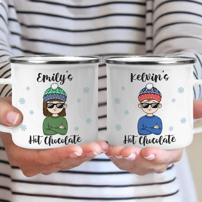 Kid's Christmas Hot Chocolate - Kid Personalized Hot Chocolate Mug, Cup - Christmas Gift For Birthday Party Favors, Birthday Gift