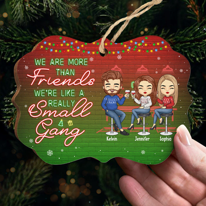 Our Friendship Is Endless  - Bestie Personalized Custom Ornament - Wood Benelux Shaped - Christmas Gift For Best Friends, BFF, Sisters