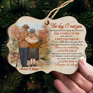I Have Found The One Whom My Soul Loves - Personalized Custom Benelux Shaped Wood Christmas Ornament - Gift For Couple, Husband Wife, Anniversary, Engagement, Wedding, Marriage Gift, Christmas Gift