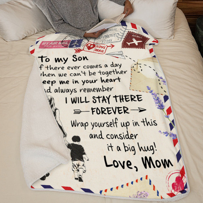 The Love Between Mother And Son Is Forever Photo Pillow