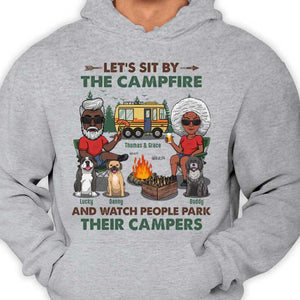 You Me & The Dogs Making Memories - Personalized Unisex T-shirt, Hoodie - Gift For Couples, Gift For Camping Lovers