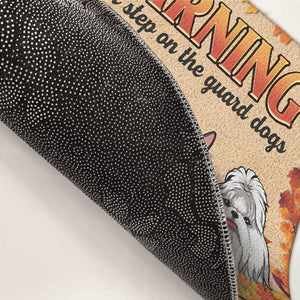 Do Not Step On The Guard Dog - Personalized Decorative Mat - Gift For Dog Lovers, Dog Owners, Dog Gift, Gift For Pet Lovers