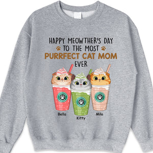 Happy Meowther’s Day - Cat Personalized Custom Unisex T-shirt, Hoodie, Sweatshirt - Mother's Day, Gift For Pet Owners, Pet Lovers