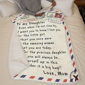 For My Little Girl That You Once Were - Family Blanket - Christmas Gift For Daughter From Mom