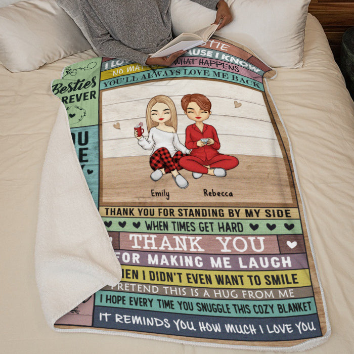 Personalized throw blanket gift for Mom or Dad, thanking them for being who  they are.