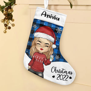 Christmas Is All About Love & Family - Personalized Custom Christmas Stocking - Gift For Family, Christmas Gift