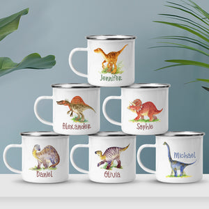 Rawr Means I Love You In Dinosaur - Kid Personalized Hot Chocolate Mug, Cup - Gift For Birthday Party Favors, Birthday Gift