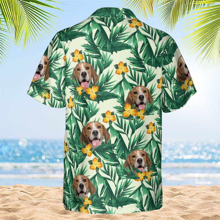  Custom Hawaiian Shirt Palm Tropical Flowers Beach