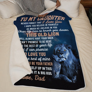 I Hope You Believe In Yourself As Much As I Believe In You - Family Blanket - Gift For Daughter From Dad