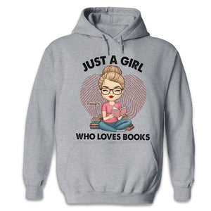 A Girl Who Loves Books - Personalized Unisex T-shirt, Hoodie