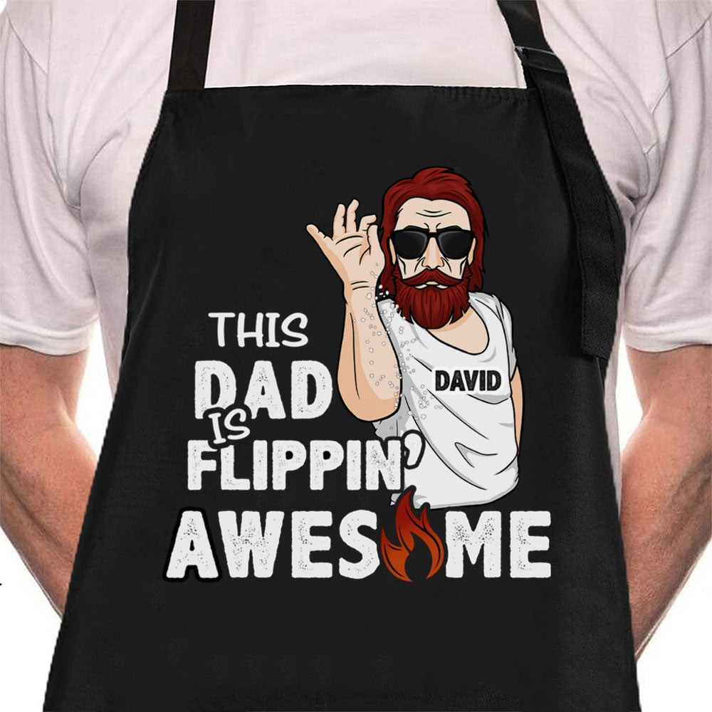 Personalized Grill Apron for Men, Custom BBQ Mens Apron, Funny