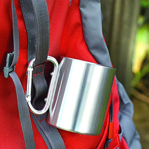 Husband & Wife Camping Partners For Life - Personalized Carabiner Camping Mug - Gift For Camping Lovers