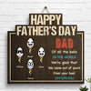 Dad's Best Offspring - Personalized Shaped Wood Sign - Gift For Dad, Gift For Father's Day
