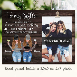 Bestie - I Promise - Personalized Photo Frame