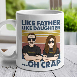 Father And Daughter, The Legend And The Legacy - Personalized Mug.