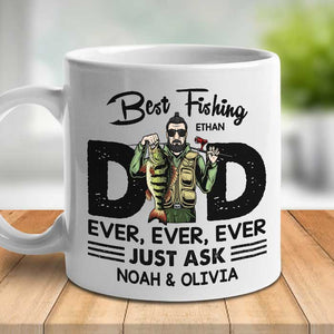 Best Fishing Dad Ever - Gift For Dad - Personalized Mug.