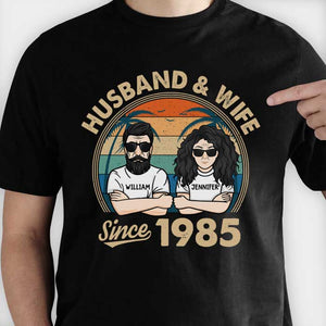 Husband & Wife Since - Personalized Unisex T-Shirt.