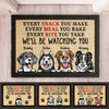 Dog - We'll Be Watching You  - Funny Personalized Dog Decorative Mat