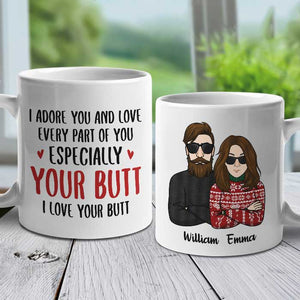 I Adore You And Love Every Part Of You - Personalized Mug.