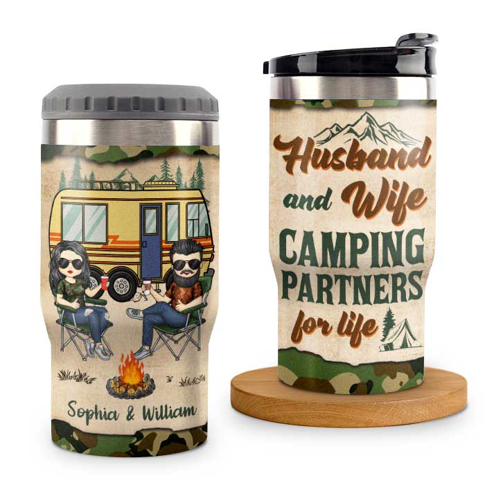 Couples Camp Yeti Slim Can Cooler