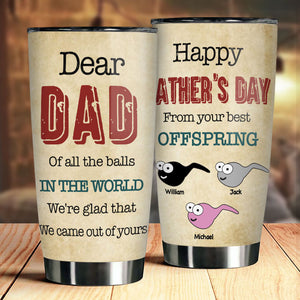 From Your Best Offspring - Personalized Tumbler - Gift For Dad, Gift For Father's Day