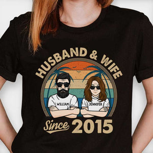 Husband & Wife Since - Personalized Unisex T-Shirt.