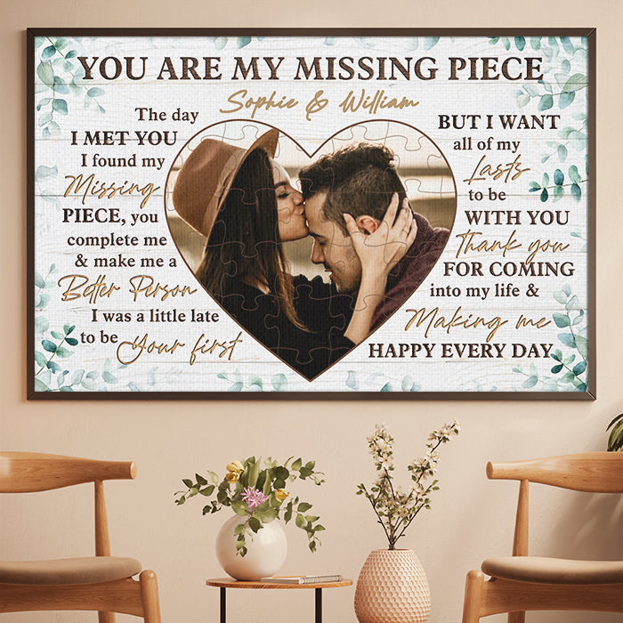 Just Want To Be Your Last Everything - Couple Personalized Custom Hear -  Pawfect House