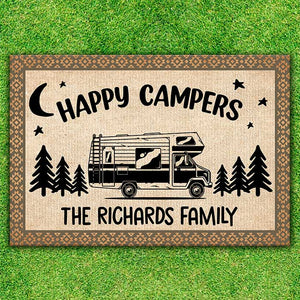 Happy Campers - Personalized Decorative Mat.