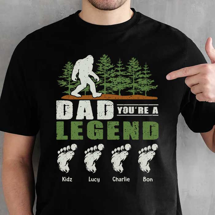 Dad You Are A Legend - Gift for Dad, Personalized Unisex T-Shirt.