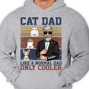 Cat Dad Cooler - Personalized Unisex T-shirt, Hoodie - Gift For Dad