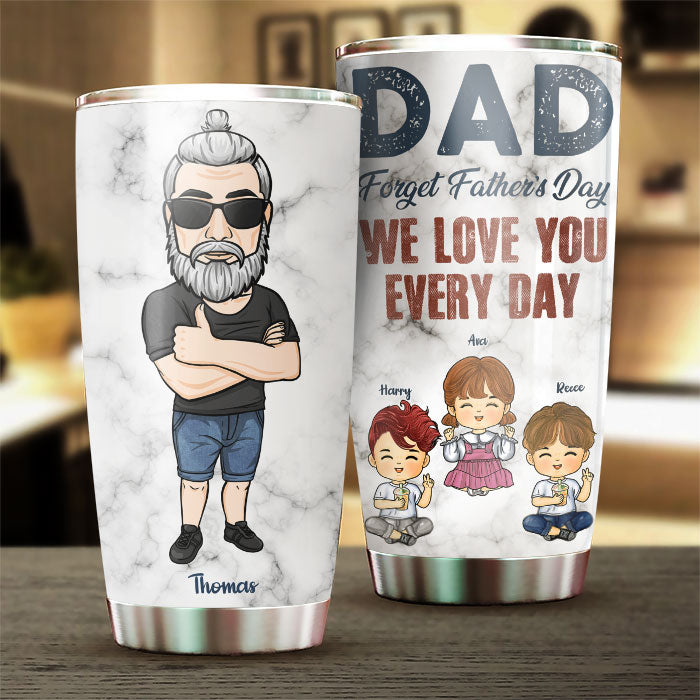 Funny Tumbler Gift, Personalized Name/Text - With Great Beard