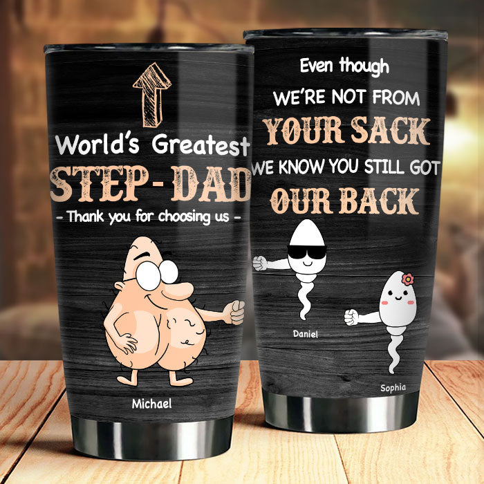 Personalized Best Stepdad Ever Tumbler