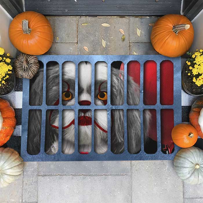 Halloween Scary Dog - Gift For Dog Lovers, Personalized Decorative Mat.