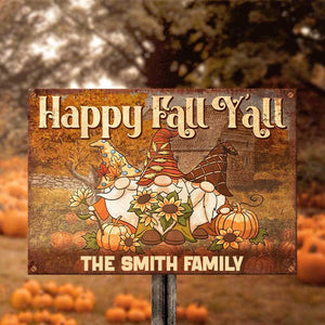 Happy Fall Y'all - Personalized Metal Sign, Halloween Ideas..