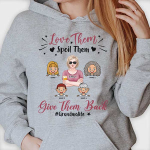Love Them, Spoil Them - Gift For Grandma, Personalized Unisex T-shirt, Hoodie