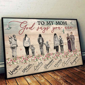 To My Mom -  Horizontal Poster.