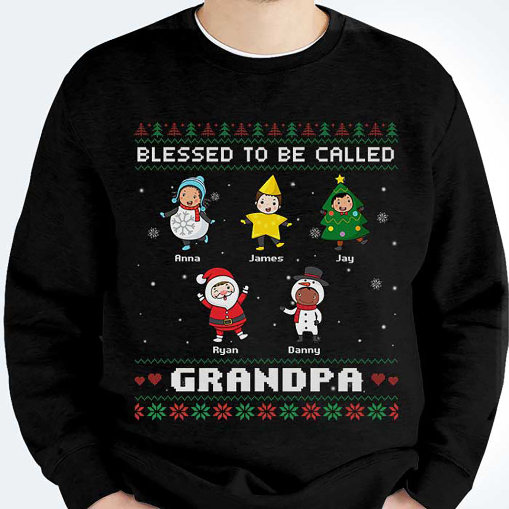 Blessed To Be Called Grandma - Personalized Unisex Sweatshirt, T-shirt, Hoodie.