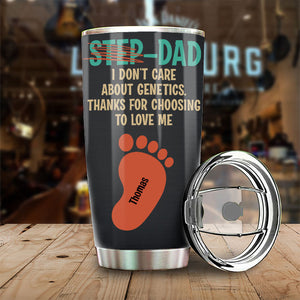 To The Best Step Dad - Personalized Tumbler - Gift For Dad, Gift For Father's Day