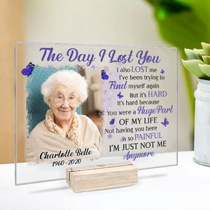 I'm Just Not Me Anymore - Personalized Acrylic Plaque - Upload Image, Memorial Gift, Sympathy Gift