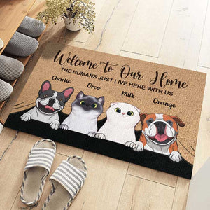 15+ Eye-Catchy Personalized Dog Doormats For Your Home