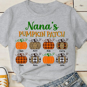 Fall Pumpkin Patch - Personalized Unisex T-Shirt.