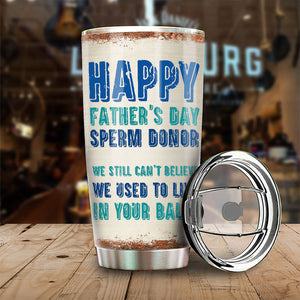 Dear Dad From Swimming Champion - Personalized Tumbler - Gift For Dad, Gift For Father's Day