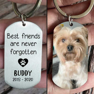 Best Friends Are Never Forgotten - Personalized Keychain.